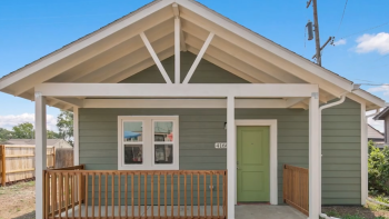 Small accessory dwelling unit with green door